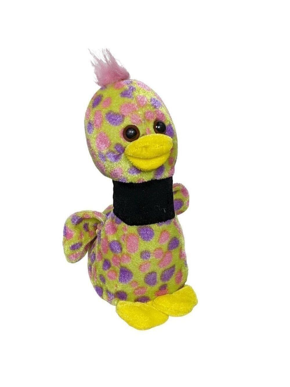Peek A Boo Toys Duck Goose Plush 8 Inch Multicolor Polka Dot